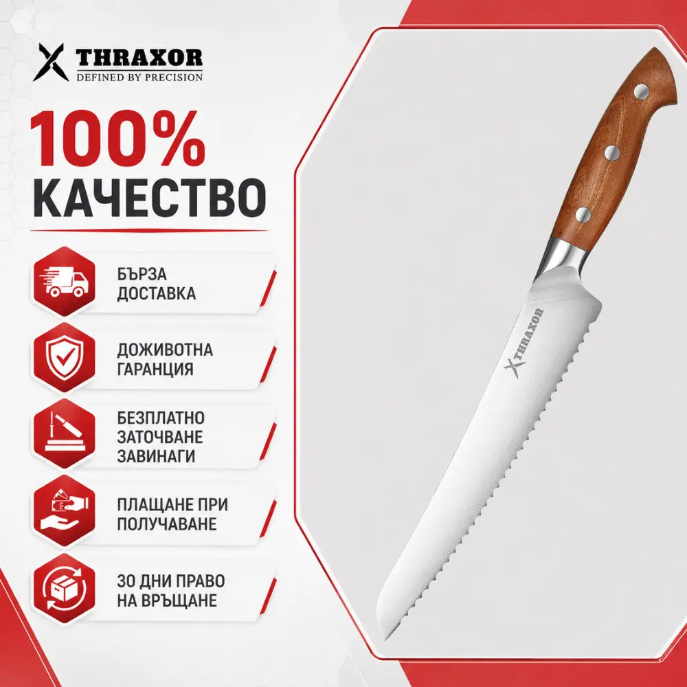 Нож за хляб Classic от немска стомана.