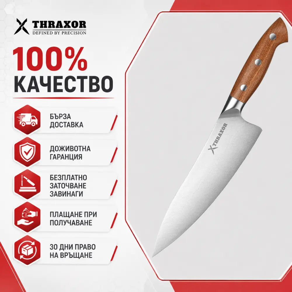 Нож на главния готвач Classic от немска стомана.