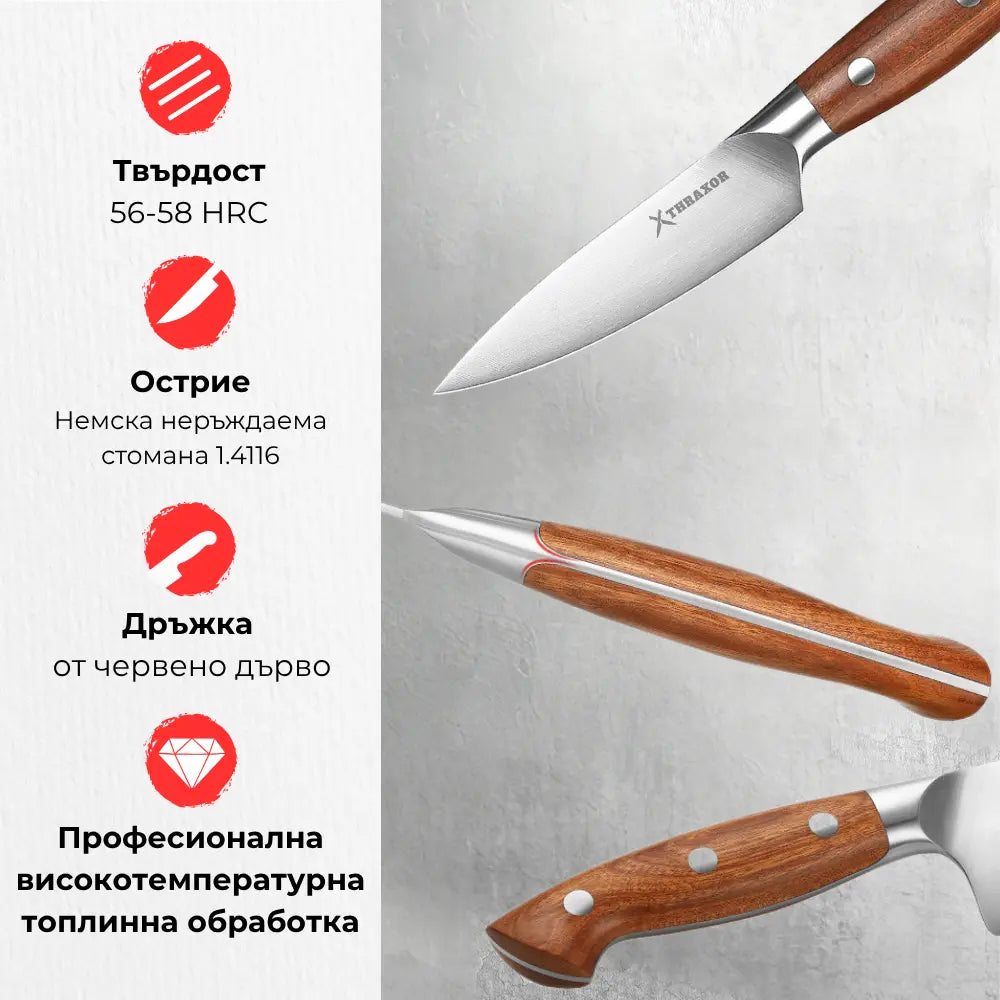 Нож за белене Classic от немска стомана.